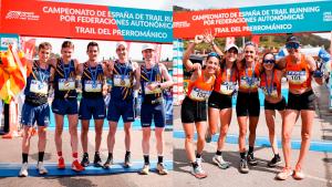 Cataluña en hombres y Comunidad Valenciana en mujeres revalidan los títulos en trail running