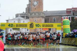 Lluvia, viento y récords en el MANN-FILTER Maratón de Zaragoza más épico 