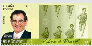 Correos emite un sello dedicado al atleta Mariano Haro